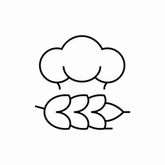 grain field burning icon sign vector