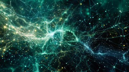 Digital background, can be used in the description of network abilities, technological processes, digital storages, science, education