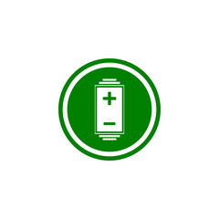 Battery icon. Battery icon image isolated on white background.