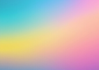 Pastel color gradient background, purple pink turquoise yellow blurred color gradients