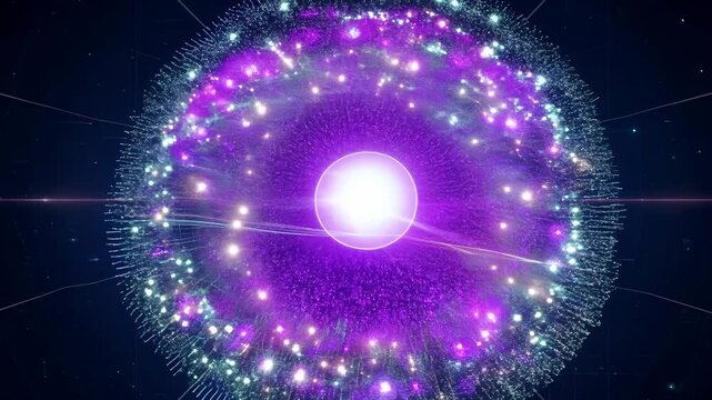 Fast-moving magnetized data spheres merging into clusters
