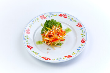 organic salad on the table