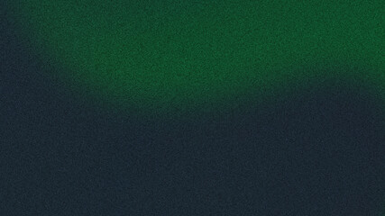 Blurry green gradient background blending abstract shapes on black, with a grainy texture and digital glitch overlay, creating a motion blur effect. Versatile for web or poster design. © Martin