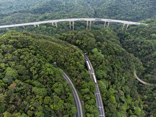 Anchieta Highway from Sao Paulo to Santos