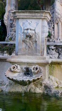 Typical Nasone Drinking Fountain in Rome