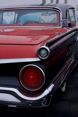 Fototapeta premium rearview of a classic 1950s car