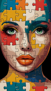 person with puzzle