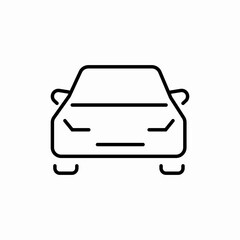 car front icon sign vector