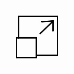 full screen icon sign vector