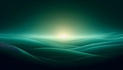 abstract green background with waves