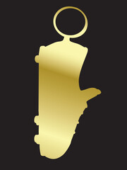 golden bot shoe locket