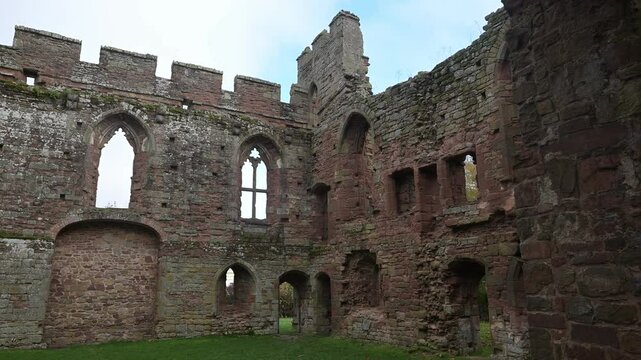 Inside Acton Burnell Castle, Shropshire.