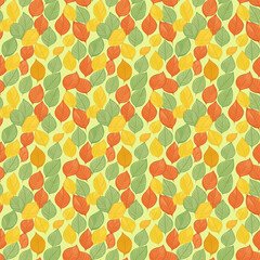 Seamless pattern with fall leaf, abstract leaf, texture shadow, leaf background design