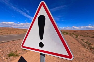 Triangle Danger Road Sign