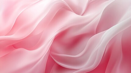 Obraz premium Delicate layers of softness a visual symphony of pink and white silk fabrics flowing together