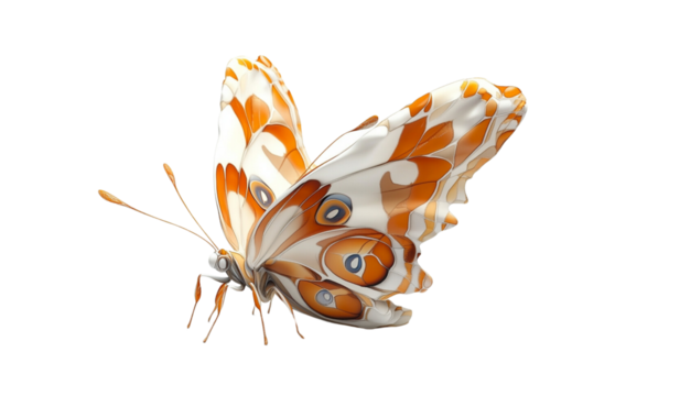 butterfly on a white background