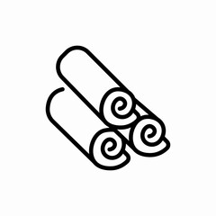 bath towel icon sign vector