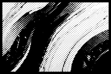 Halftone background with abstract shapes. For use in graphics.