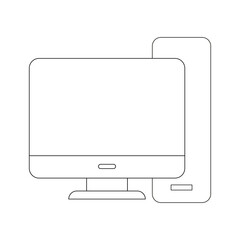 Simple Related Vector Line Icon. Contains such Icon as Business Meeting, Workplace, Office Building, Reception Desk and more. Editable Stroke.Vector illustration flat style Eps 10. 