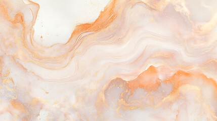 Soft rose gold marble background in watercolor painting style with a romantic and dreamy vibe