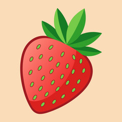 strawberry on a white background