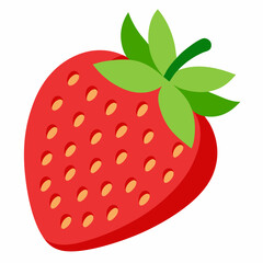 strawberry isolated on white