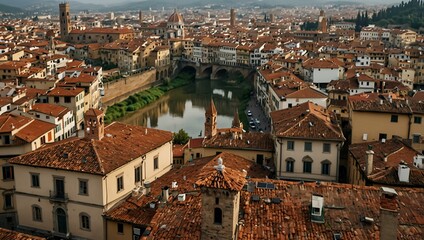 Fototapeta premium Roof views of Florence, Italy