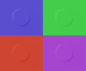 Four colorful abstract circles.