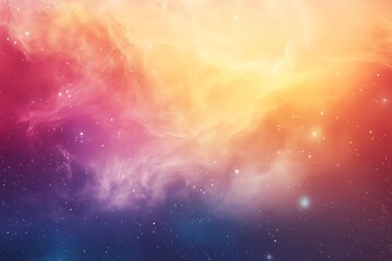 Cosmic Nebula: Swirling Clouds and Stars