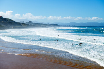 Crashing waves, Biarritz, France