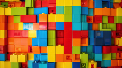 colorful clamp modules, plastic bricks