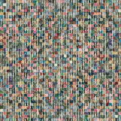 Multicolour Grain Mosaic Check Pattern