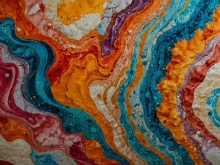 Another colorful marble grain artwork for design.