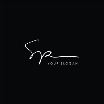 S P initial letter handwriting and signature logo. SP hand drawn calligraphy lettering vector for real estate, beauty, photography, letter logo design