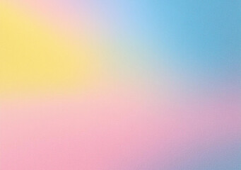 Fototapeta premium Light grainy background pink blue yellow retro summer noise texture pastel