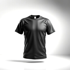 Black and White color T-shirt for mockup and advertising.