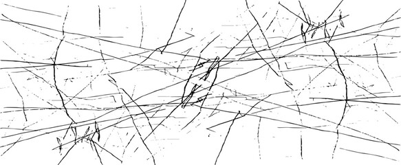 Scratched and Cracked Grunge Urban Background Texture Vector. Dust Overlay Distress Grainy Grungy Effect. Distressed Backdrop Vector Illustration. Isolated Black on White Background. EPS 10.