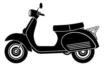 scooter silhouette, scooter bike vector illustration, scooter icon symbol  © Trendy CraftSVG 