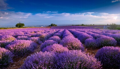 lavender field at sunset