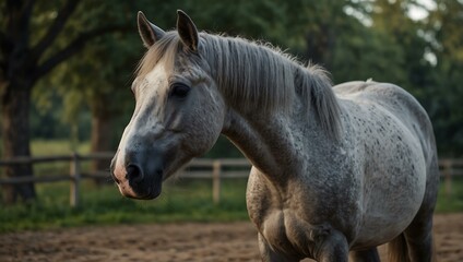Gray Orlov trotter mare.