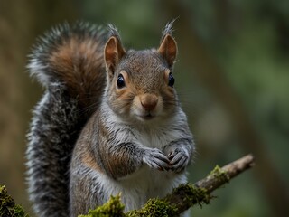 Obraz premium Grey squirrel in the UK.