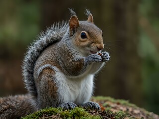 Fototapeta premium Grey squirrel in the UK.
