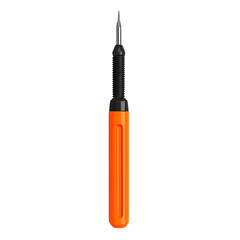 Fototapeta premium Orange sculpting tool on a white isolated background. transparent background.