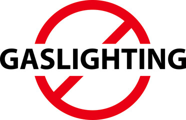 Gaslightning prohibition symbol color style