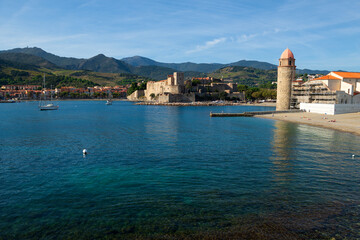 Obraz premium Collioure, Pyrenees-Orientales, France
