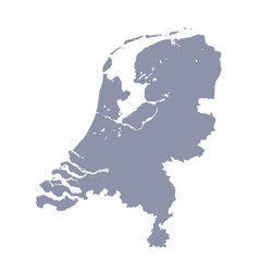 Obraz premium Map of Netherlands, sign silhouette. World Map Globe. Vector Illustration isolated on white background. Europe continent