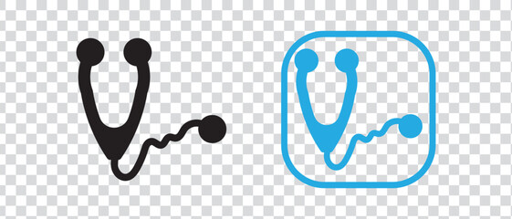 stethoscope icon. Healthcare stethoscope vector.