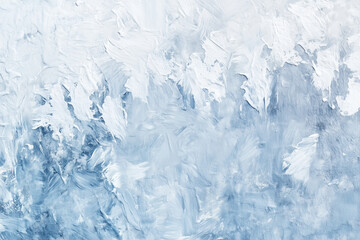 Obraz premium Rustic Textured Wall with Color-Washed Technique in Winter Wonderland Palette: Snowy Blue, Icy Silver, and Crystal White