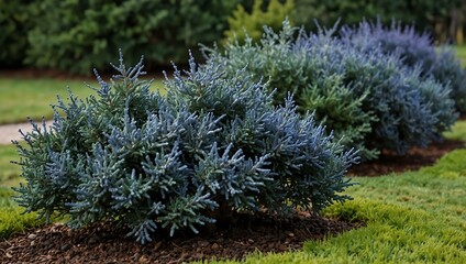Juniperus horizontalis blue chip plant.