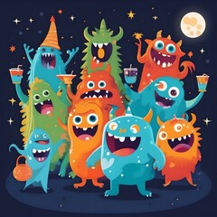 halloween monsters spooky monster